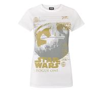 Star Wars Womens/Ladies Rogue One Metallic Death Star T-Shirt NS4269