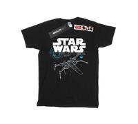 Star Wars Womens/Ladies The Last Jedi X-Wing Cotton Boyfriend T-Shirt BI45401