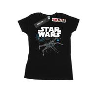 Star Wars Womens/Ladies The Last Jedi X-Wing Cotton T-Shirt BI42517