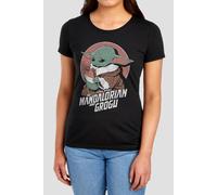 Star Wars Women's Mandalorian Grogu Grogu Sandwich T-Shirt, Black | Size: 2XL Star Wars Black 2XL