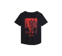 Star Wars Women's Maul Shadow Lord Red City Poster Fashion T-Shirt, Black | Size: Large Star Wars Black L