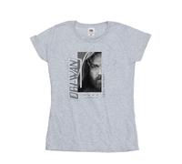 Star Wars Women's Obi-Wan Kenobi Jedi SciFi Collage Cotton T-Shirt in Grey | Size: 2XL Star Wars Grey 2XL