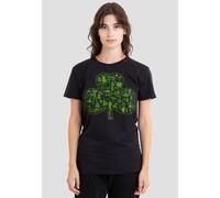 Star Wars Women's St Patrick's Day Clover Icons T-Shirt, Black | Size: XL Star Wars Black XL