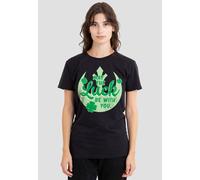 Star Wars St Patrick's Day Luck Rebel Sign Ladies T Shirt, Black, Medium