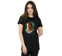 Star Wars Women's The Last Jedi Chewbacca Brushed Boyfriend Fit T-Shirt XXX-Large Black