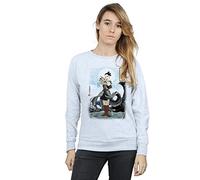 Star Wars Women's The Last Jedi Japanese Rey Sweatshirt Medium Heather Grey