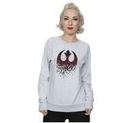 Star Wars Women's The Last Jedi Shattered Emblem Sweatshirt in Grey | Size: 2XL Star Wars Grey 2XL