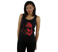 Star Wars Women's The Last Jedi Stormtrooper Red Cubist Helmet Vest Medium Black