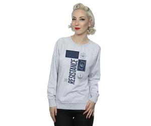 Star Wars Women's The Last Jedi The Resistance Sweatshirt in Grey | Size: Large Star Wars Grey L