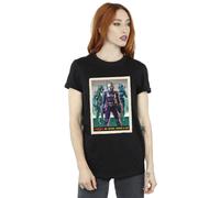 Star Wars Women's The Mandalorian Bo-Katan Koska & Axe Cotton Boyfriend T-Shirt in Black | Size: Large Star Wars Black L