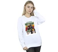 Star Wars Women's The Mandalorian Boba Fett Lives Sweatshirt in White | Size: Medium Star Wars White M