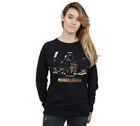 Star Wars Women's The Mandalorian Child On Board Sweatshirt Black Small
