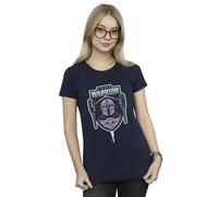 Star Wars Women's The Mandalorian Fierce Warrior Patch Cotton T-Shirt in Navy | Size: Medium Star Wars Navy M