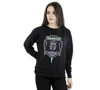 Star Wars Women's The Mandalorian Fierce Warrior Patch Sweatshirt in Black | Size: Medium Star Wars Black M