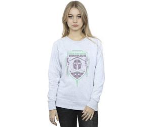 Star Wars Women's The Mandalorian Fierce Warrior Patch Sweatshirt in Grey | Size: Large Star Wars Grey L