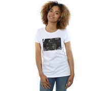 Star Wars Women's The Mandalorian Mando & Co-Pilot Cotton T-Shirt in White | Size: Medium Star Wars White M