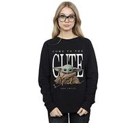Star Wars Women's The Mandalorian The Cute Side Sweatshirt Black Small