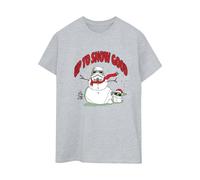 Star Wars Women's Up To Snow Good Boyfriend T-Shirt in Grey | Size: Medium Star Wars Grey M