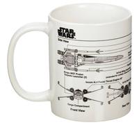 Star Wars X-Wing Fighter Sketch Mug In White White One Size