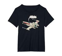 Star Wars X-Wing Starfighter are We There Yet T-Shirt, Women's Plus, Black, 3X