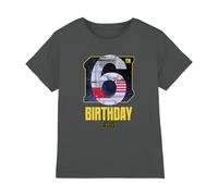 Star Wars Xwing 6th Birthday Space Unisex Kids T Shirt, Charcoal, 7-8 Years