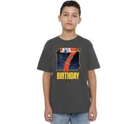 Star Wars Xwing Pilot 7th Birthday Space Unisex Kids T Shirt, Charcoal, 7-8 Years