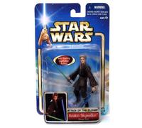 Star Wars Year 2002 Collection 1 "Attack of the Clones" 4 Inch Tall Action Figure # 22 - Hangar Duel Anakin Skywalker with Green Lightsaber and Blue Lightsaber