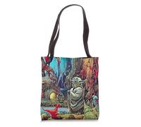 Star Wars Yoda and R2-D2 on Dagobah Tote Bag