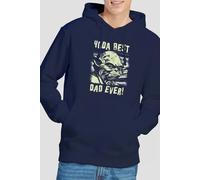 Star Wars Yoda Best Dad Comic Hoodie Navy Star Wars Navy XXL