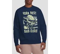 Star Wars Yoda Best Dad Comic Sweatshirt Navy Star Wars Navy L