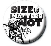 Star Wars Yoda Size Matters Not Button Badge Pin Badge