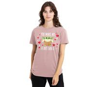Star Wars You Make My Heart Grogu Ladies T-Shirt S-2XL, Pink