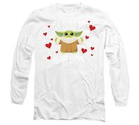 Star Wars You Make My Heart Grogu Long Sleeve T-Shirt S-2XL, White