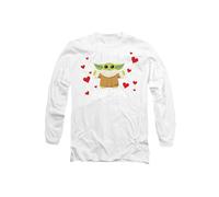 Star Wars You Make My Heart Grogu Long Sleeve T-Shirt, White Star Wars White XXL