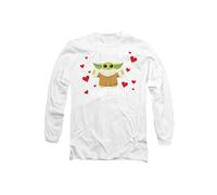 Star Wars You Make My Heart Grogu Long Sleeve T-Shirt S-2XL, White