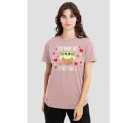 Star Wars You Make My Heart Grogu Ladies T-Shirt S-2XL, Pink