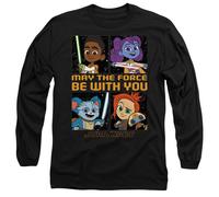 Star Wars Young Jedi Adventure Among the Stars Long Sleeve T-Shirt S-2XL, Black