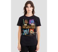 Star Wars Young Jedi Adventure Among The Stars T-Shirt, Black Black