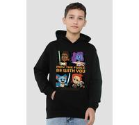 Star Wars Young Jedi Adventure Among The Stars Youth Kids Pull-Over Hoodie, Black Disney Black 5-6 Years