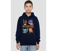 Star Wars Young Jedi Adventure Among The Stars Youth Kids Pull-Over Hoodie, Navy Disney Navy 7-8 Years
