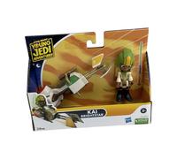 Star Wars Young Jedi Adventures Kai Brightstar with Speeder Bike Figure Hasbro