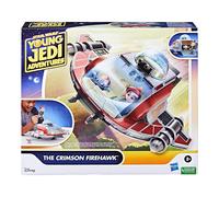 Star Wars Young Jedi Adventures The Crimson Firehawk spaceship and figures toy playset