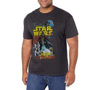 STAR WARS Men's Rebel Classic Graphic T-Shirt, Charcoal Heather, XL