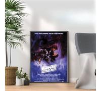 Star WarsV Empire Strikes Back, 80s Movie Print Vintage Nostalgic Film Poster, A4 and A3 Size Frame, Home, Pub, Café, Bar Decoration Wall Art Print, House gift for movie lovers (A4 Print Only)