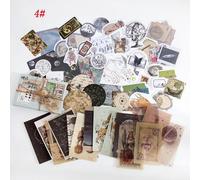 (Star Watcher) 60pcs/Set multi-choice stickers Material package Vintage literary plants characters DIY handbook decoration Scrapbooking Label Diary Journal Planner