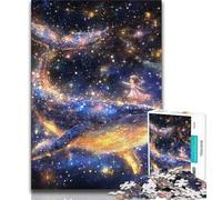 Star Whale 1000 Piece Jigsaw Puzzle for Adults Teens,Brain Intelligence Challenge Addictive Toys for Home Decoration (38x26cm)