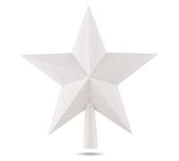 Star White Christmas Tree Topper, Tree Topper Topper for Christmas Tree, Christmas Tree Topper, Christmas Tree (Star-Full White)