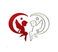 Star Wings Angel on The Moon Cutting Dies Carbon Steel Cutting Dies Stencils Embossing Template for DIY Scrapbook, Craft Paper, Card Making, Album Decorations (1pcs, Angla)