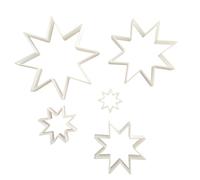 Star with Eight Points Shape Mini Fondant Cutter Small Sugarcraft Icing Set Xmas Sharp Tiny Dough Pastry Stencil Christmas Space