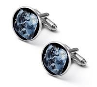 Star Wolf Cute Shirt Cufflinks for Men Long Sleeve Suit Metal Cuff Links Jewelry Accessories